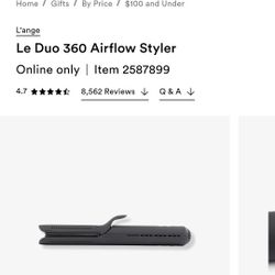 L'ange Le Duo Straightener/Curler Standard