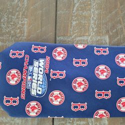 BOSTON RED SOX BASEBALLS world series 2004 DESIGNER NECKTIE TIE Mint