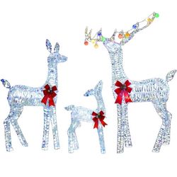 Lighted Reindeer Christmas Decorations (Set)