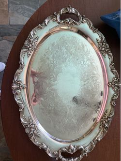 Silver Plated Large Tray/ Serving Platter