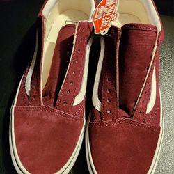 vans old skool platform burgundy