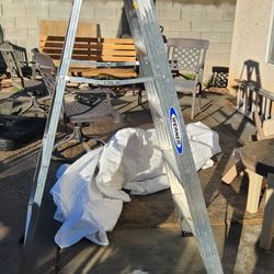 WERNER 6 FT ALUMINUM STEP LADDER