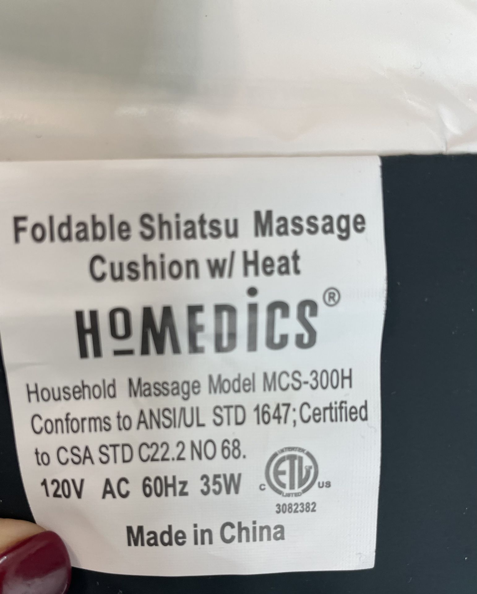 HoMedics Back Massager With Heat And Remote Control for Sale in Chula  Vista, CA - OfferUp