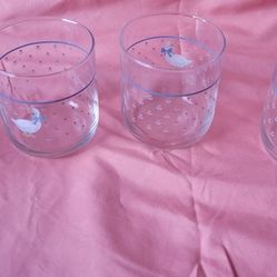 Small Glass Vintage Duck Cups
