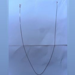 Solid 14K Yellow Gold Box Chain Necklace 18” (1.6g)