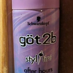 Got2B Styltini Schwarzkopf 1.8 24 Hour Laminating Shine Hairspray For Style, Travel. East or Westside