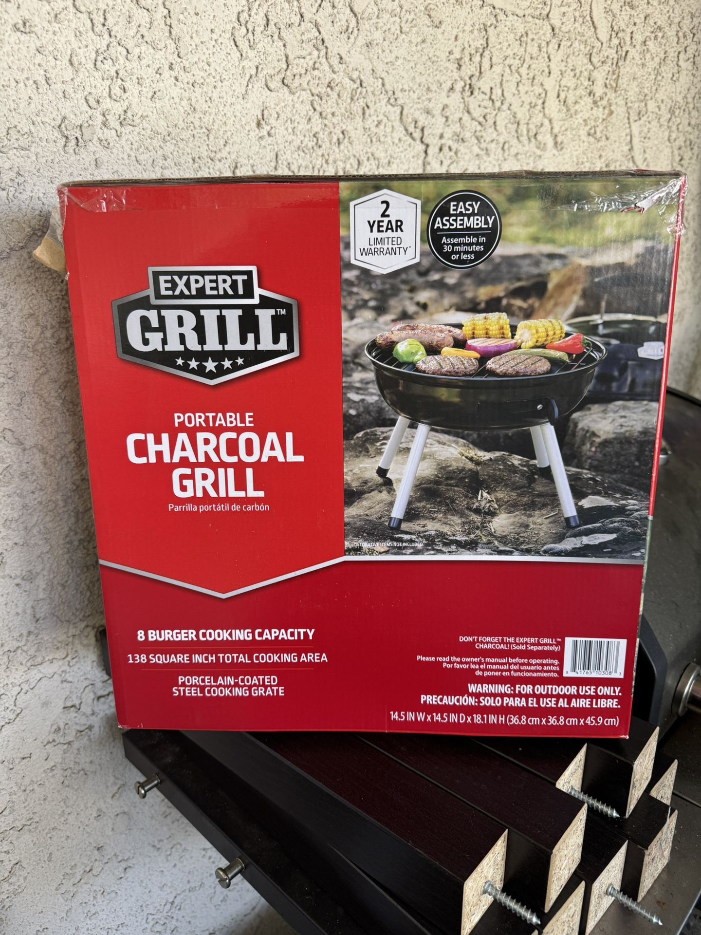 EXPERT GRILL PORTABLE CHARCOAL GRILL