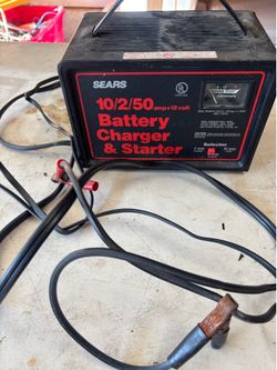 Sears 10/2/50 Amp 12-volt battery charger and starter