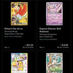 Pokemon Cards For Sale Or Trade