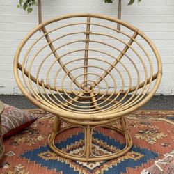 44” BambooWoodenBoho PapasanChair! Great condition! Needs cushion. 