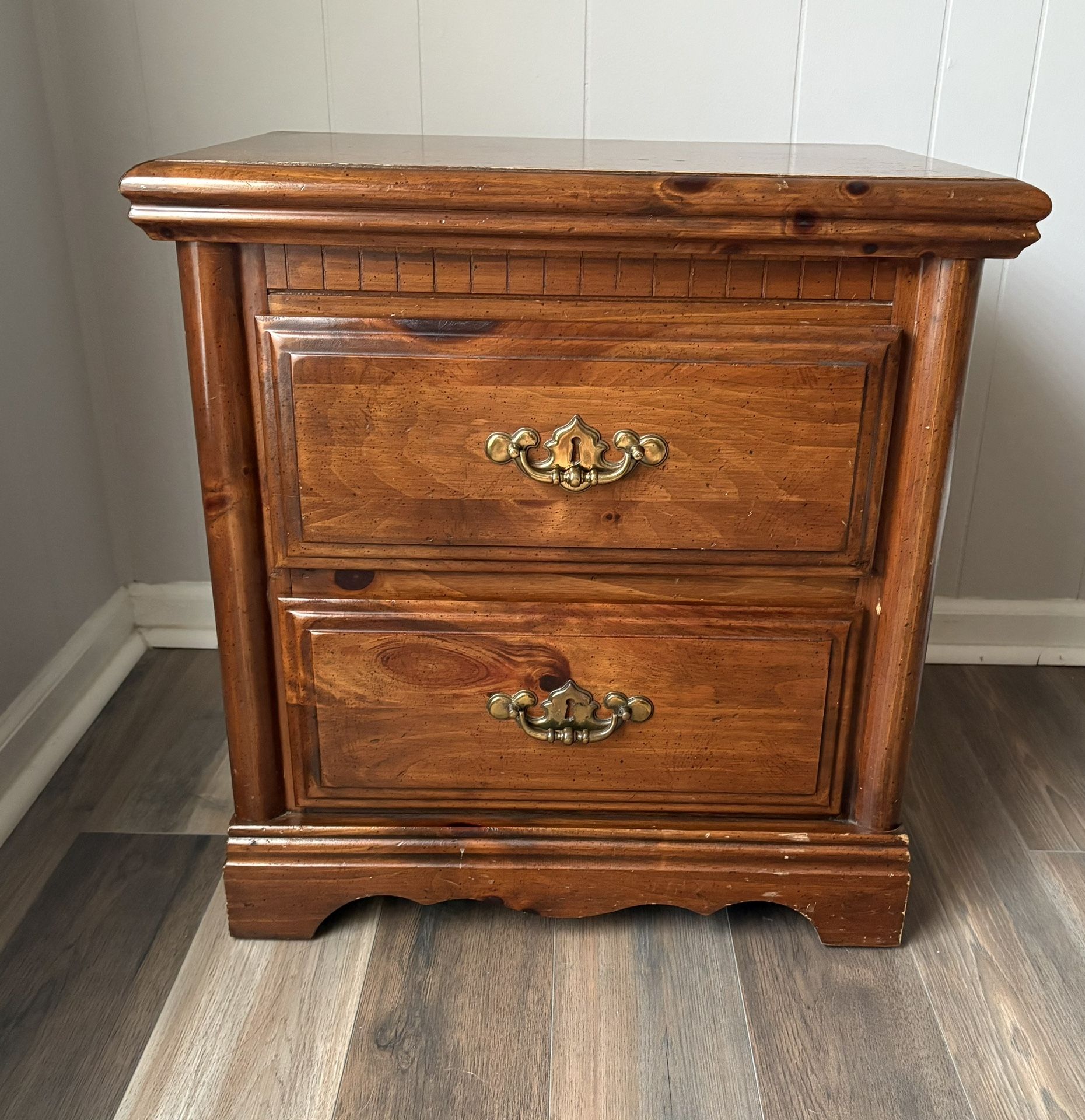 Study Wooden Nightstand Table For Sale