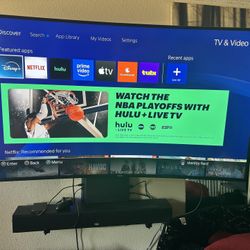 65" Samsung Curved Smart Tv