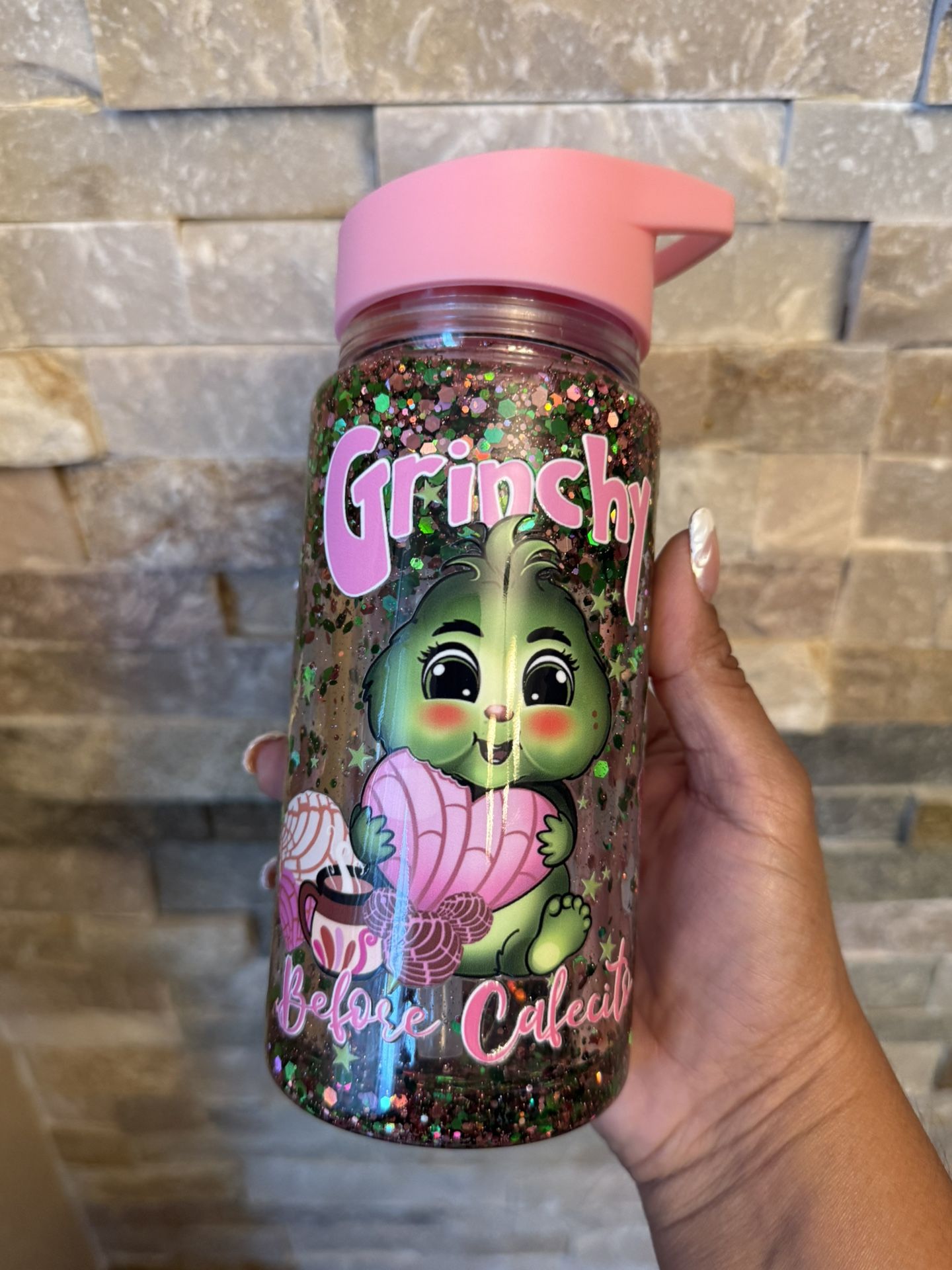 Christmas Custom Snow Globe - Kids Sippy Cup 10 oz