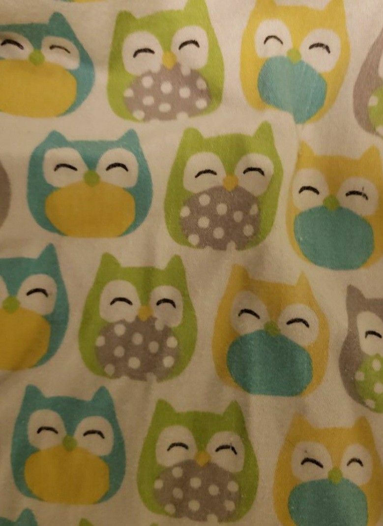 Carter's Owl Print Cotton Sateen Crib Sheet