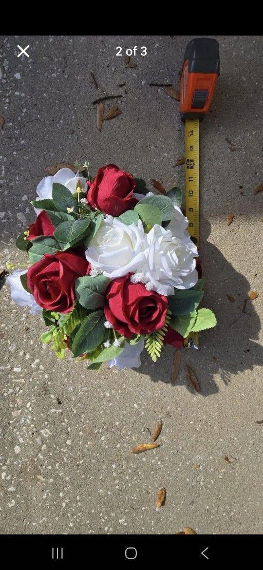 6 Silk Flower Centerpieces