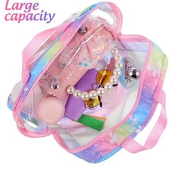 mini bolsa de viaje plegable de 9.6 pulgadas, bolsa organizadora de accesorios para muñecas, bolsa de transporte estilo bolso para ropa