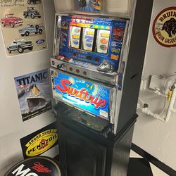 Slot Machine With Stand And Stool