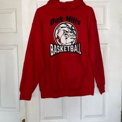 Red Hoody Sweatshirt Size Medium 