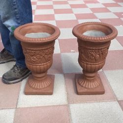 New Flower Pots Made Out Of Cement Perfect Gift 