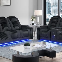 Transformer Power Reclining Sofa And Loveseat! 