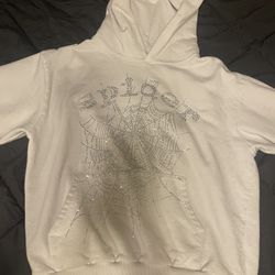 Rinestone spider hoodie
