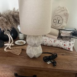 Rustic Canvas Lamp