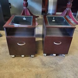 Glass Top Cabinets $60 Each (Good Condition)