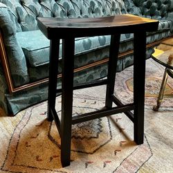 Black Wooden Barstool