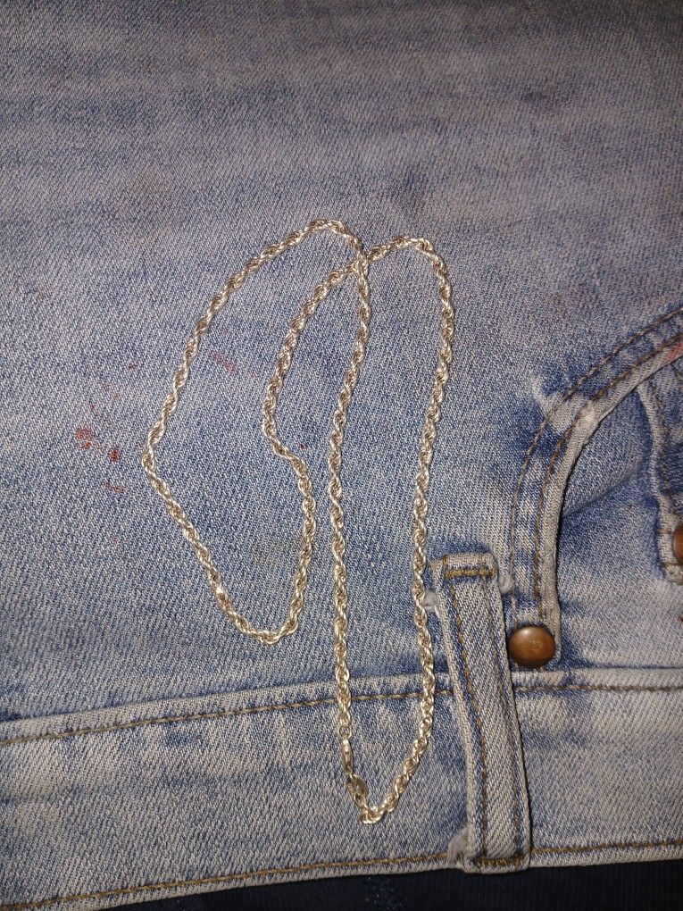 925 silver rope chain 16 in