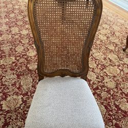 6 Cane Back Dining Room Chairs