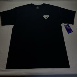 DC Superman Graphic Black T-Shirt – Heroic Street Style (Size XL)