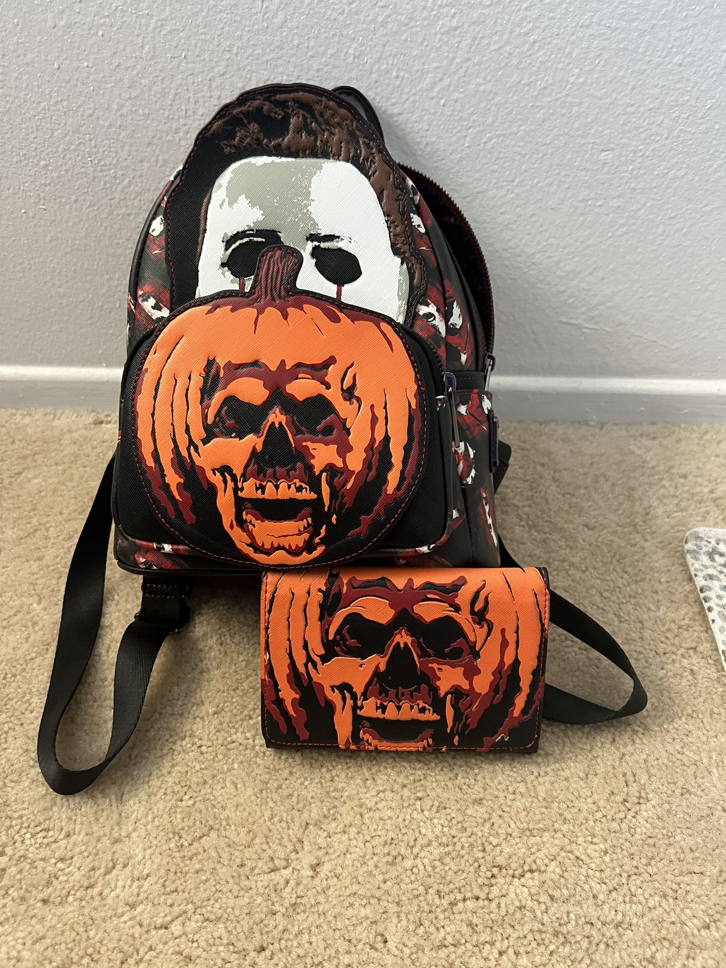 halloween the curse of michael myers mini backpack Mini-Backpack – Loungefly EE Exclusive Horror Bag – Uncanny Toys & More The faux leather mini Loungefly Michael Myers Mini Backpack