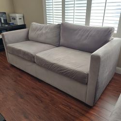 Pair of Modern Myron Sofas - Steel Grey - Sturdy & Stylish