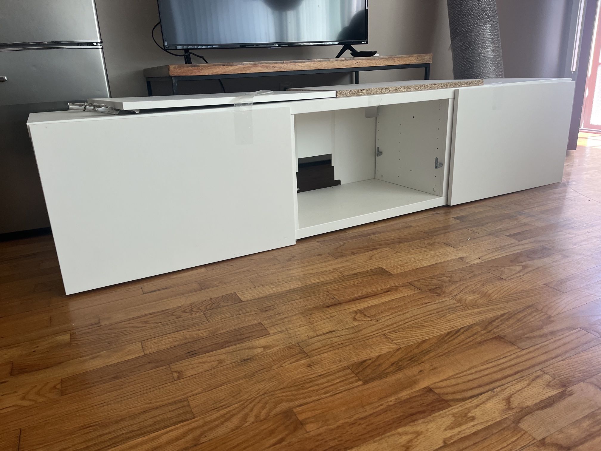 White TV Stand With Ample Storage (Reduced Price!)