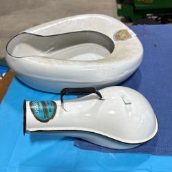 Antique Bedpan And Urinal