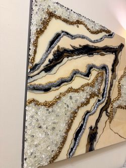 Resin wall art