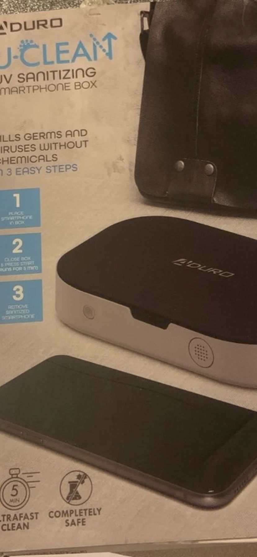 Uv saniting smartphone box