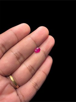 1 Carat Burma Ruby Oval Cut Natural Loose Red Gemstone