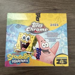 Topps Chrome SpongeBob Trading Cards Box