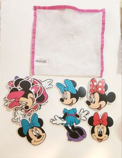 💜🩷Disney Minnie Mouse bath time tub sticker/ puzzle