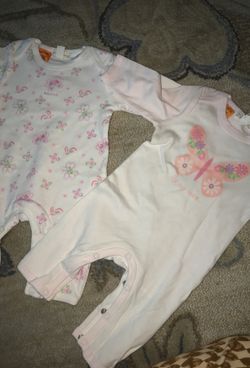2 Pc Brand New Baby Girl Jumpsuit from Pumpkin Patch For New Born