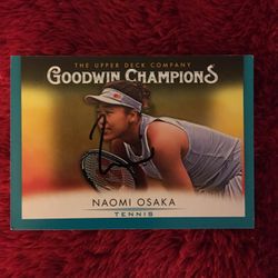 Autograph Card Signed By Naomi Osaka.