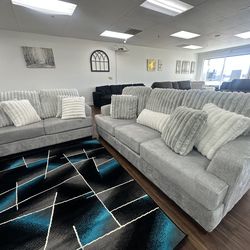 Light Gray Sofa & Loveseat