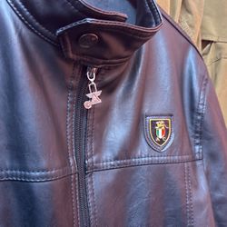 Collezioni Italia Medium Sport Leather Jacket