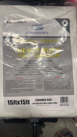 Heavy duty white tarp waterproof new Lona blanca
