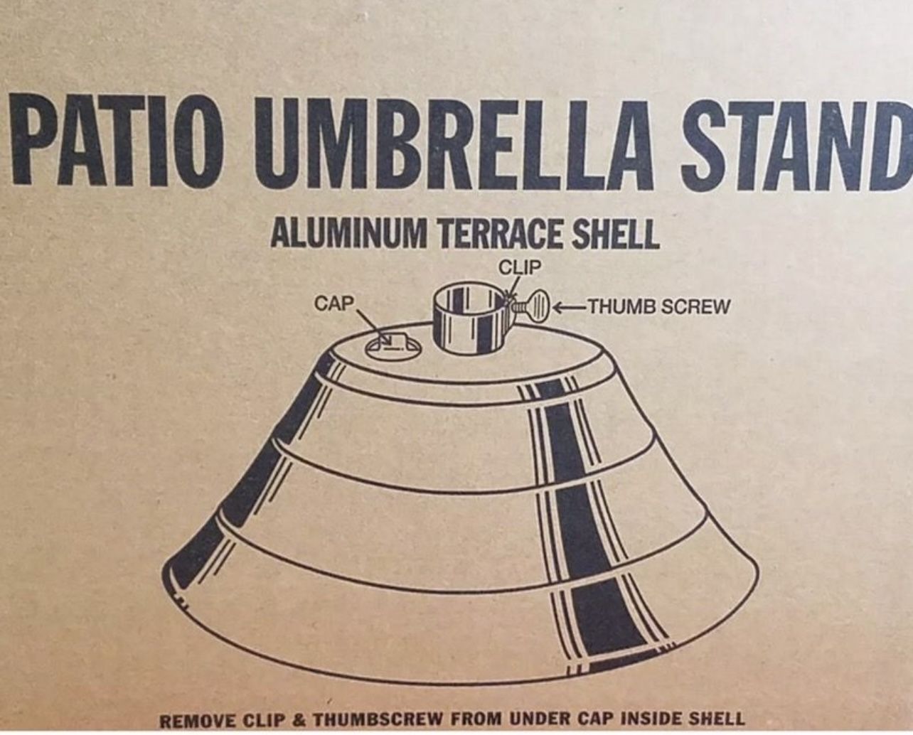 PATIO UMBRELLA STAND aluminum Umbrella base