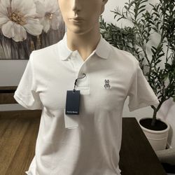Psycho Bunny Mens Classic Pique Polo Shirt Size 4
