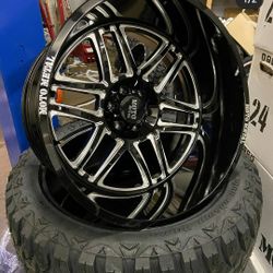 24x14 moto METAL folsom wheels with new tires