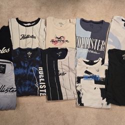 Hollister tee shirts,  long sleeve shirts, sweat pants and hoodies