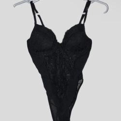 Black Lace Lingerie Bodysuit